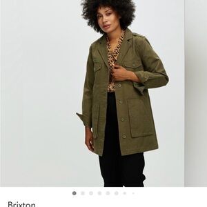 Brixton Women's Utility Jacket in Olive Green